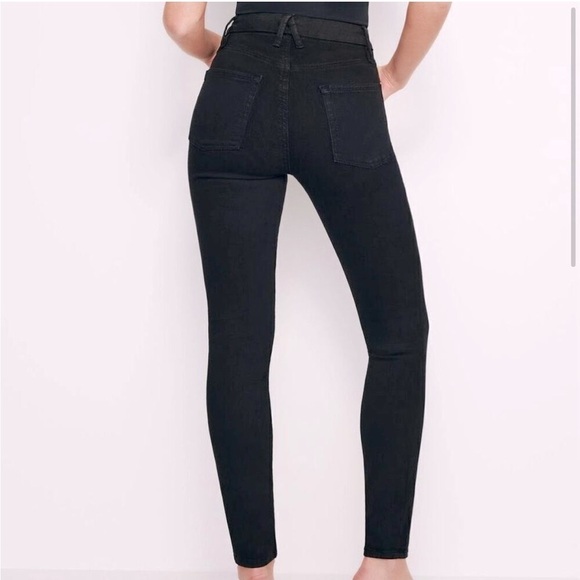 Good American Good Legs Skinny Jeans Women’s Size 8 in Black - Picture 2 of 12